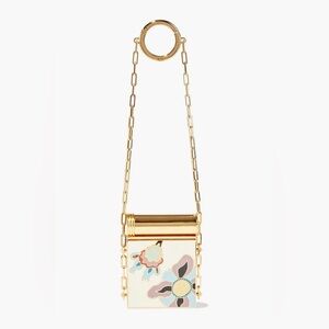 Valentino Gold-tone enamel compact mirror​​​